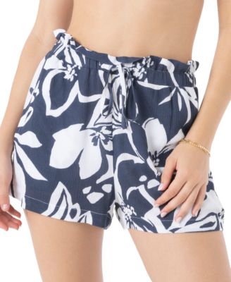 Roxy - Juniors' Oceanside Stoke Cover-Up Shorts
