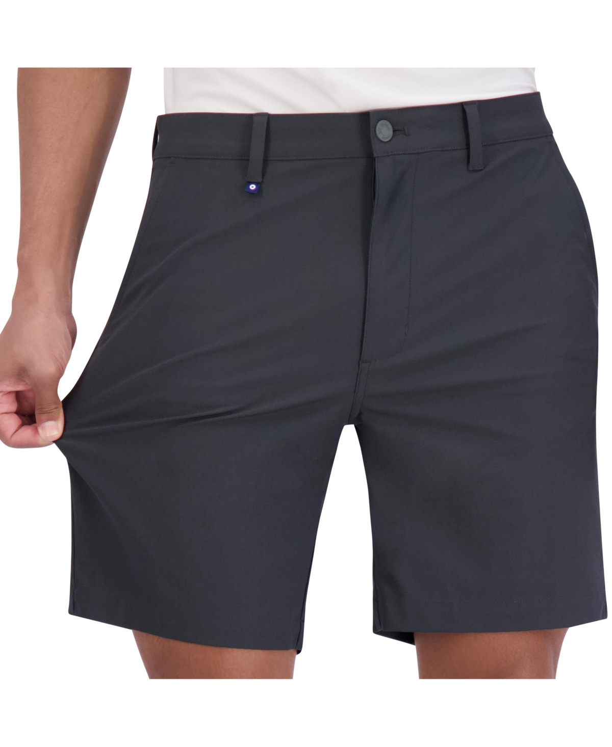 Ben Sherman Men's Golf 4-way Stretch Tech Shorts In Dark Gray