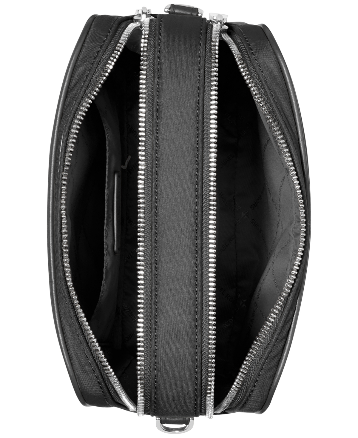 Michael Kors Michael  Bryant Mini Double Zip Chain Camera Crossbody In Black