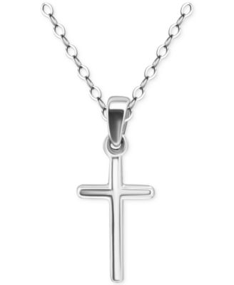 Giani Bernini - Cross Pendant Necklace in 18k Gold-Plated Sterling Silver (also in Sterling Silver), 16" + 2" extender