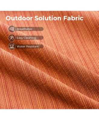 Outdoor Patio Furniture Set,6 Pieces Rattan Sectional Patio Furniture Set,Outside Coversation Set with Extra Deep Outdoor Sofa Couch and Solar Coffee Table for Porch Balcony Backyard Deck Poolside