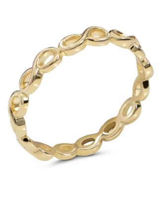 Infinity Ring in 14K Gold, Size 9, approx. 1.7 grams.