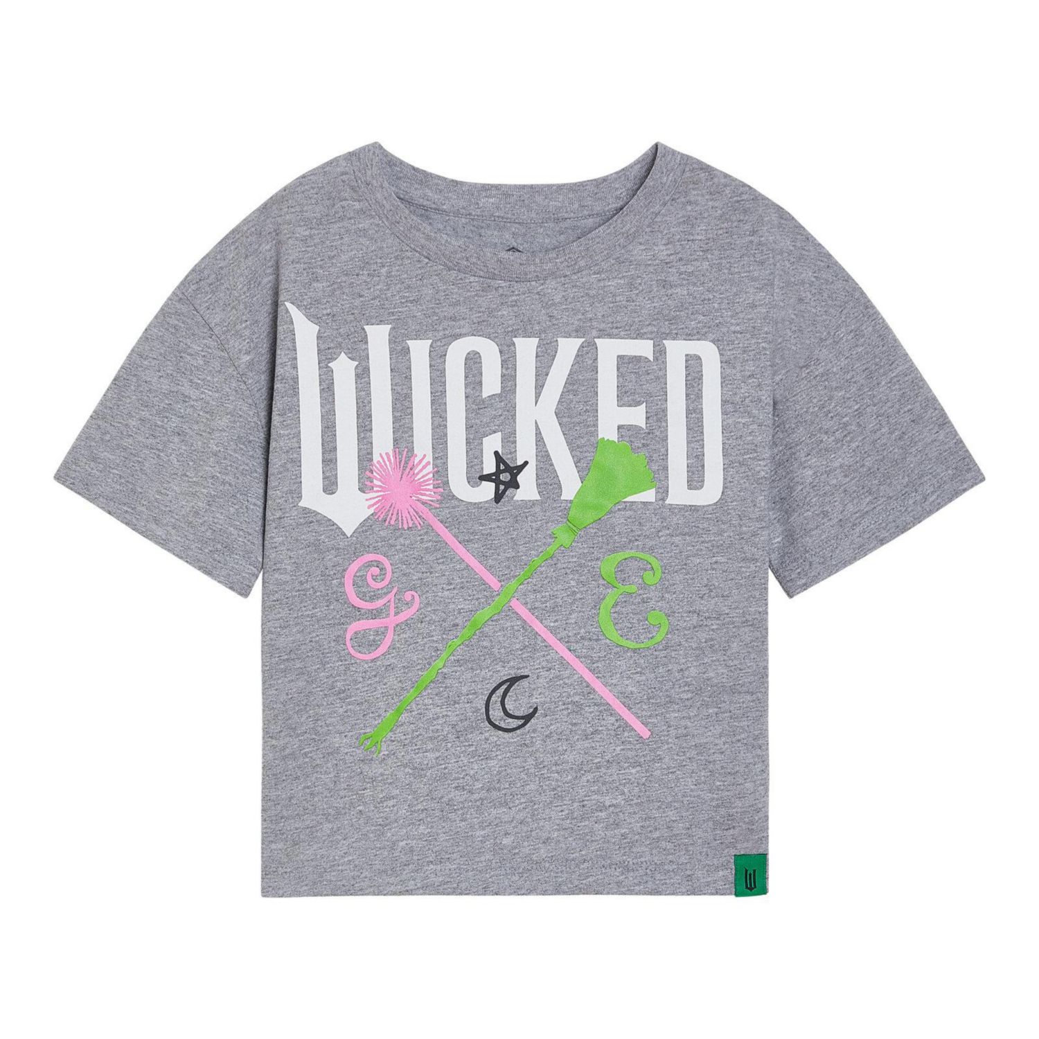 Little Girls Cropped Drop Shoulder T-Shirt