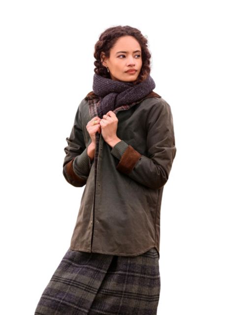Женские куртки Celtic & Co. Women's Wax Cotton Overshirt-