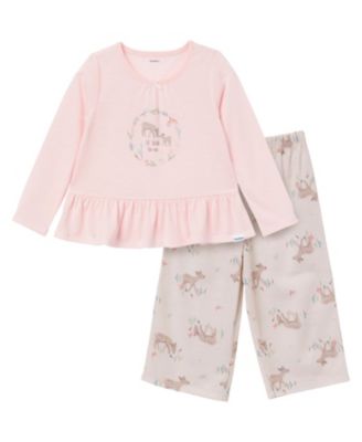 Toddler Girls 2-Piece Peplum Pajama Set