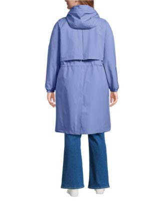 Plus Size Squall Packable Long Raincoat