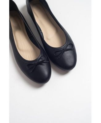 Florence Leather Ballerina Flats