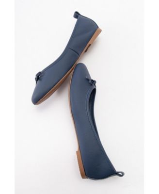 Florence Leather Ballerina Flats