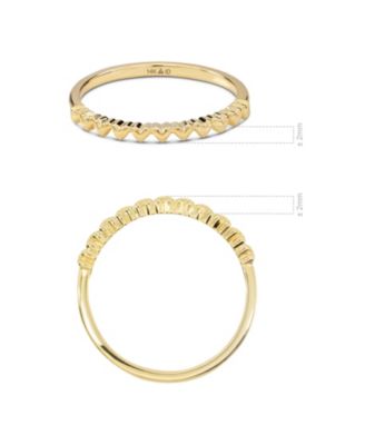 Sweet Heart Ring in 14K Gold, Size 9, approx. 1.7 grams.