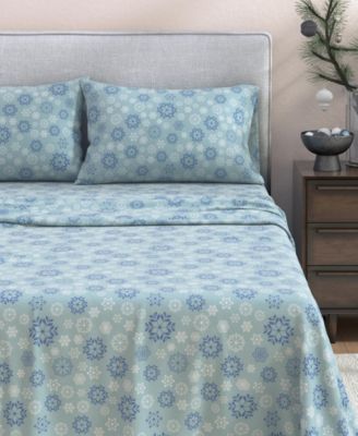 Ultra-Soft Turkish Cotton Flannel Winter Floral Print Sheet