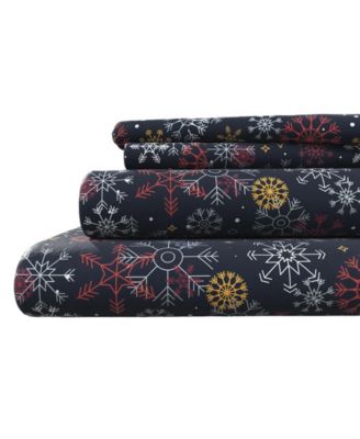 Ultra-Soft Turkish Cotton Flannel Winter Floral Print Sheet