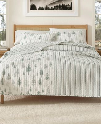 Rustic Woodland Reversible Microfiber Quilt Set with Shams