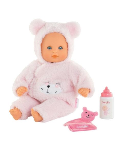 Детская кукла Corolle Bebe Calin Teddy Bear 12" Doll, цвет: Розовый