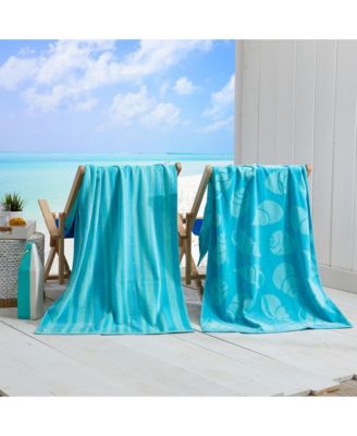  Cotton Jacquard 2 Pack Summer Beach Towels