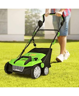 Collection Bag and Removable Blades 15 Inch 13 Amp Electric Scarifier