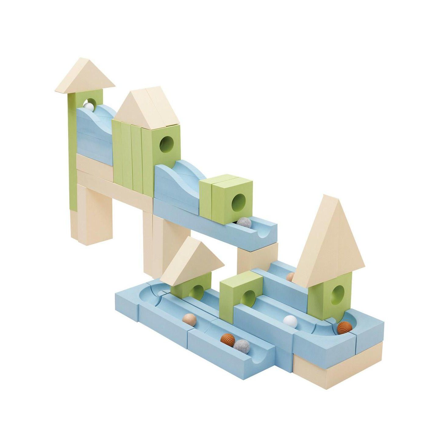 Детский конструктор Kaplan Early Learning Ramp and Roll 48-Piece Building Set, Ages 2+, цвет: Assorted Pre-Pack — фото 1