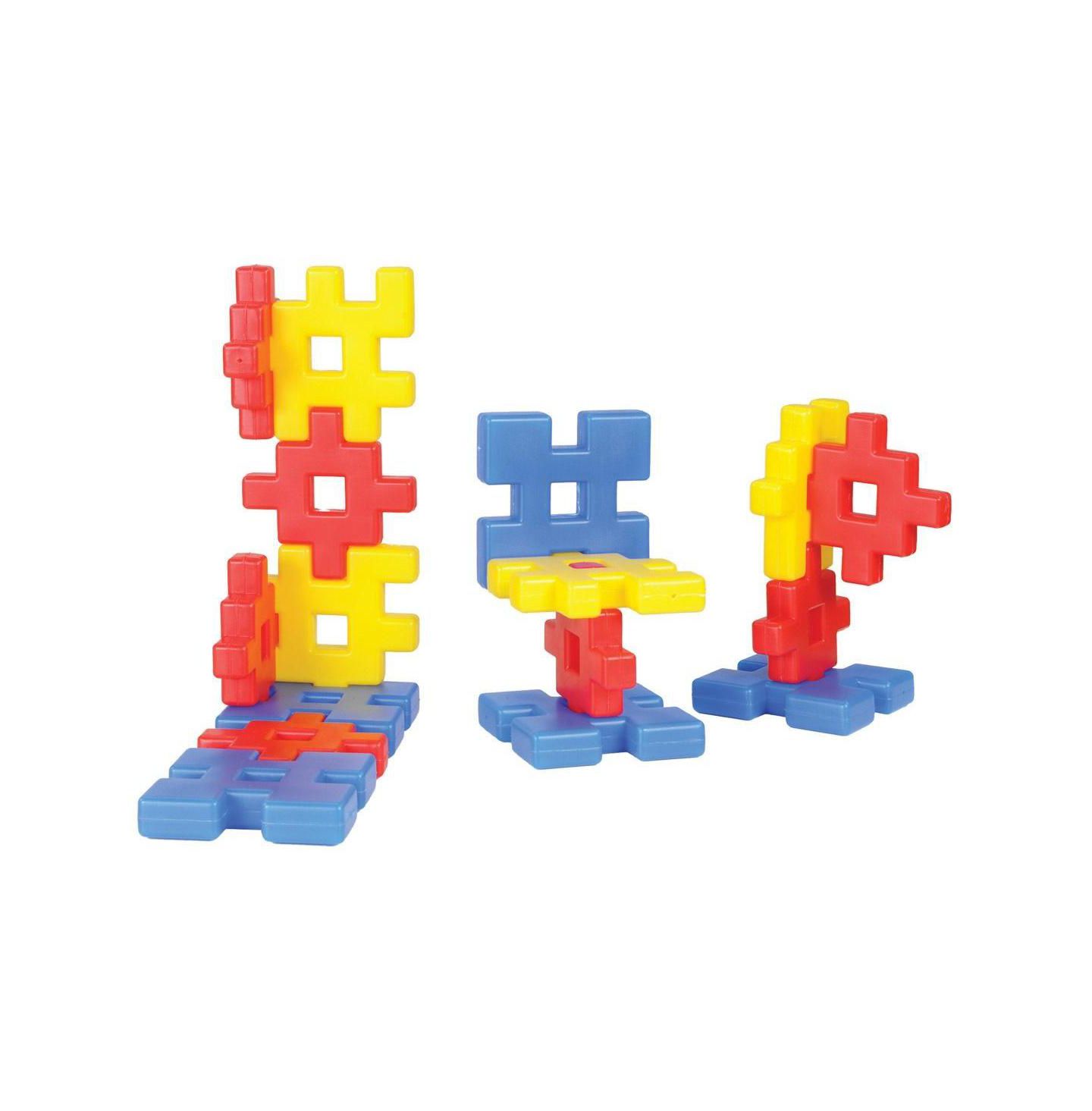 Детский конструктор Joyn Toys Waffle Blocks 42-Piece Building Set, Ages 12-24 Months, цвет: Assorted Pre-Pack — фото 4