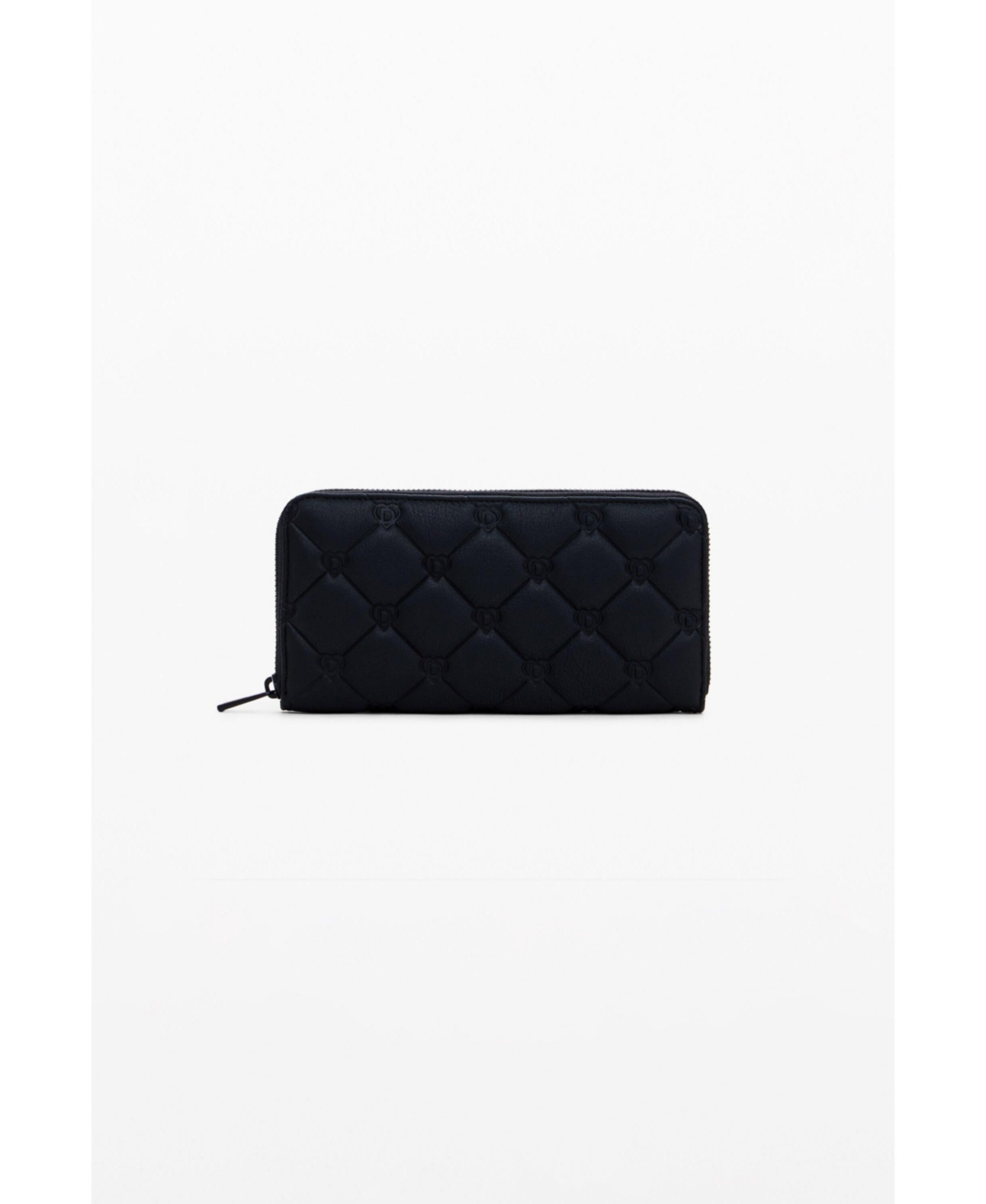 Women's Quilted logo wallet - Dark red