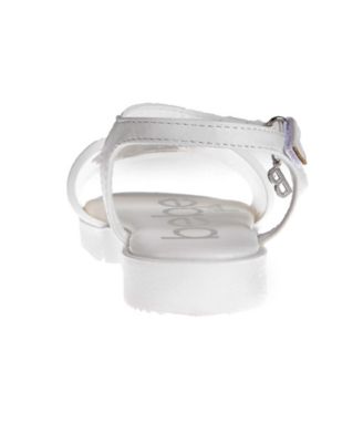 Little Girls Flat with Rhinestone Dangle Charm Sandals