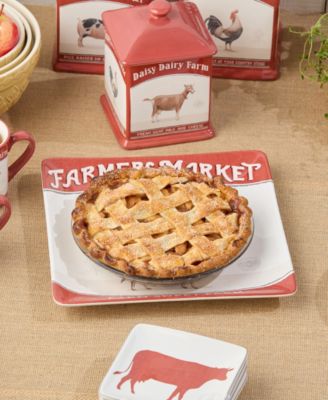 Vintage Farm Square Platter