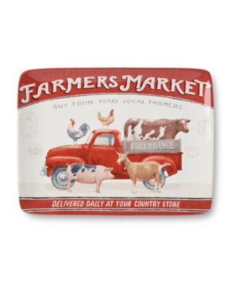 Vintage Farm Rectangular Platter