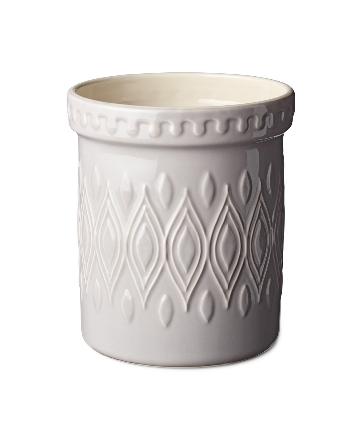 Certified International Vintage Farm Tool Crock In White