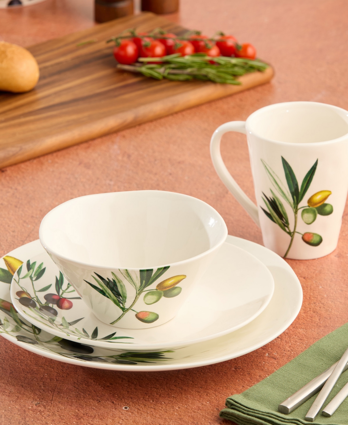 Certified International Olivia Set Of 4 Ice Cream Bowls In Multi