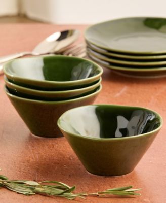 Verde Ice Cream Bowls, Set of 4, Service for 4