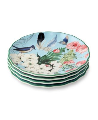 Flora Salad Plates, Set of 4, Service for 4