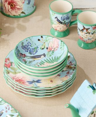 Flora Soup Bowls, Set of 4, Service for 4