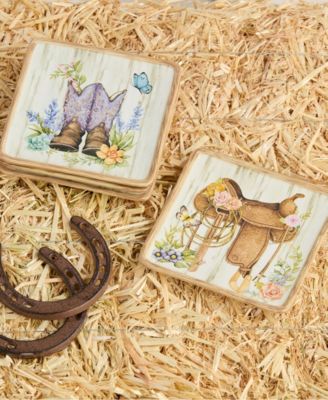 Rosewood Canape Plates, Set of 4, Service for 4