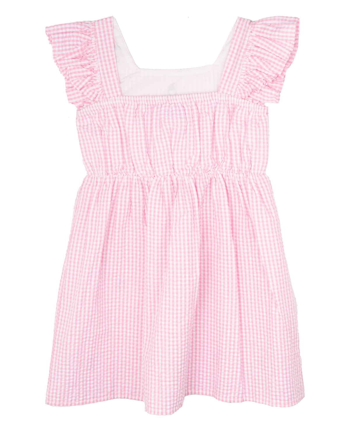 Shop Rare Editions Toddler And Little Girls Strawberry Seersucker Dress In Pink