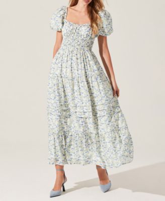 Women's Florentina Puff-Sleeve Maxi Dress