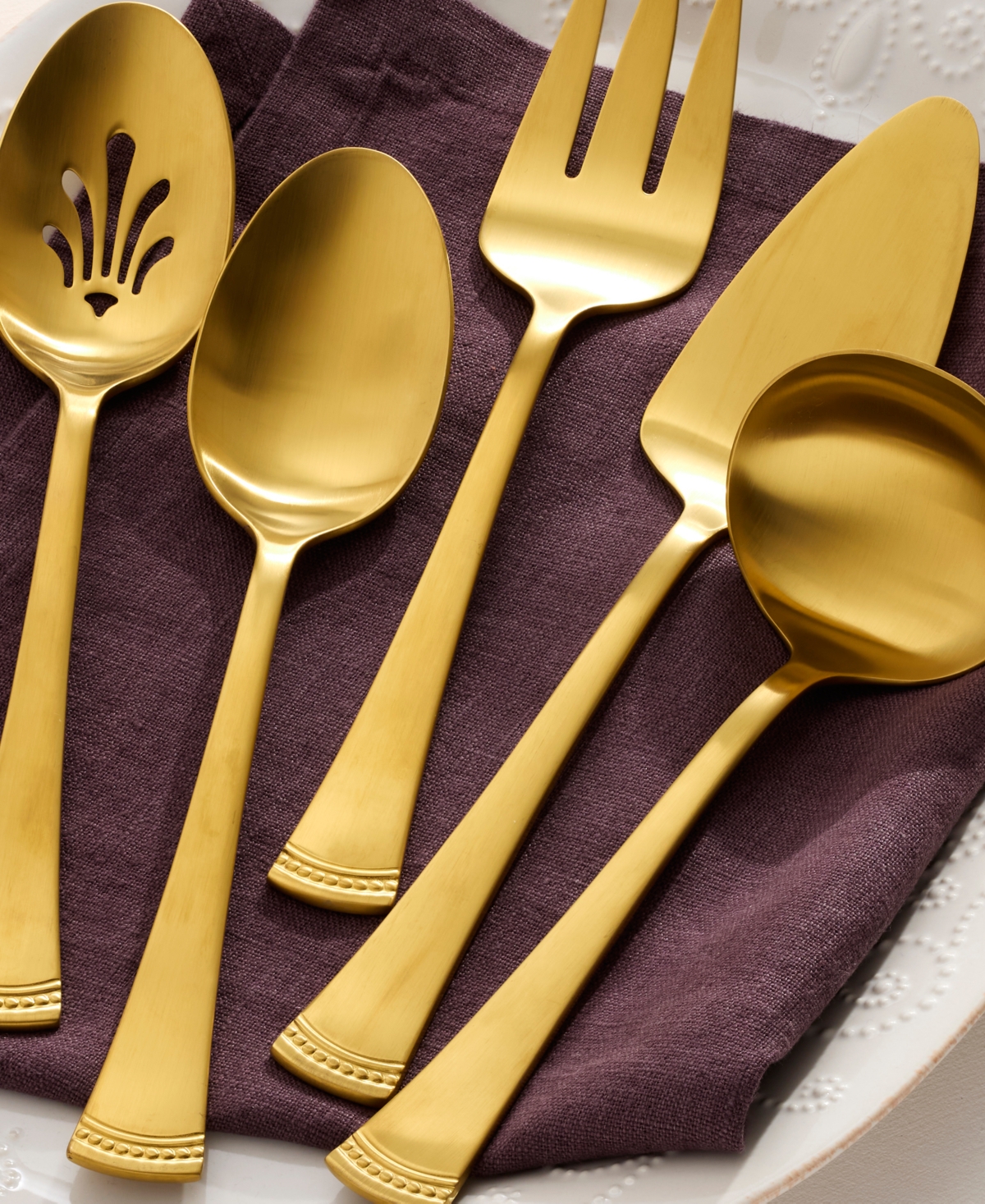 Lenox Portola Satin Gold 5-Pc. Hostess Set