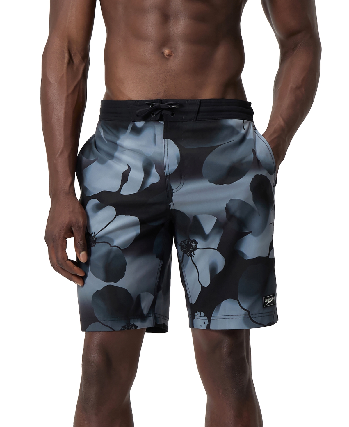 Men's Bondi Basin Abstract Print Drawstring 9" Boardshorts - Coral Sands