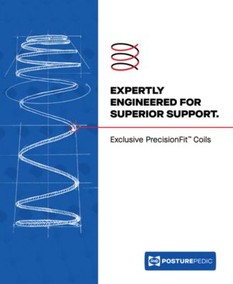 Posturepedic Elite Albany II 13" Medium Hybrid Tight Top Mattress Set - Queen