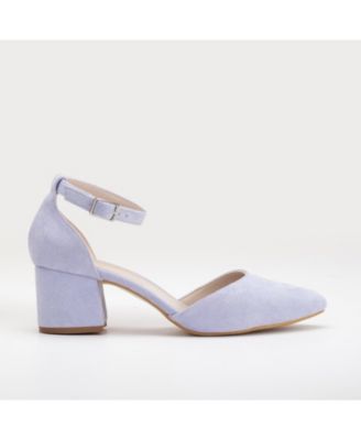 Miranda Low Block Heels with Pearls