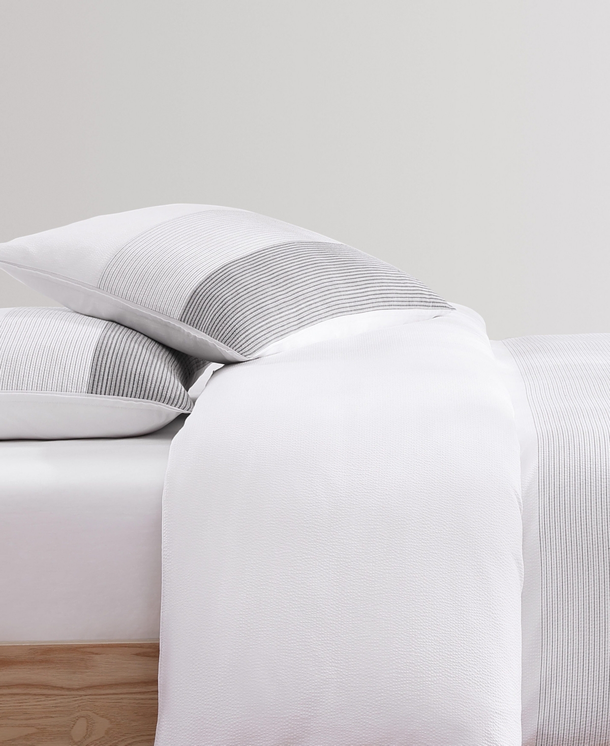 Tommy Hilfiger Montauk Seersucker 3-pc. Comforter Set, Full/queen In White,blue