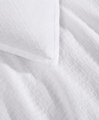 Monogram Matelasse 3-Pc. Duvet Cover Set, Full/Queen
