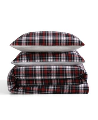 Essential Tartan Cotton 3-Pc. Comforter Set, King