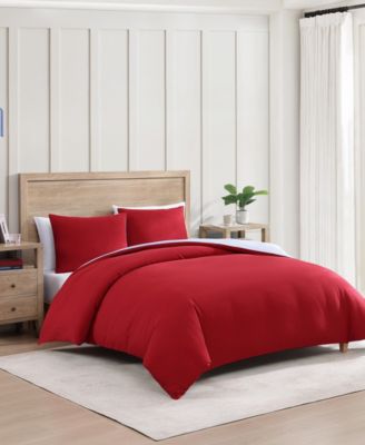 Micro Pique 3-Pc. Duvet Cover Set, King
