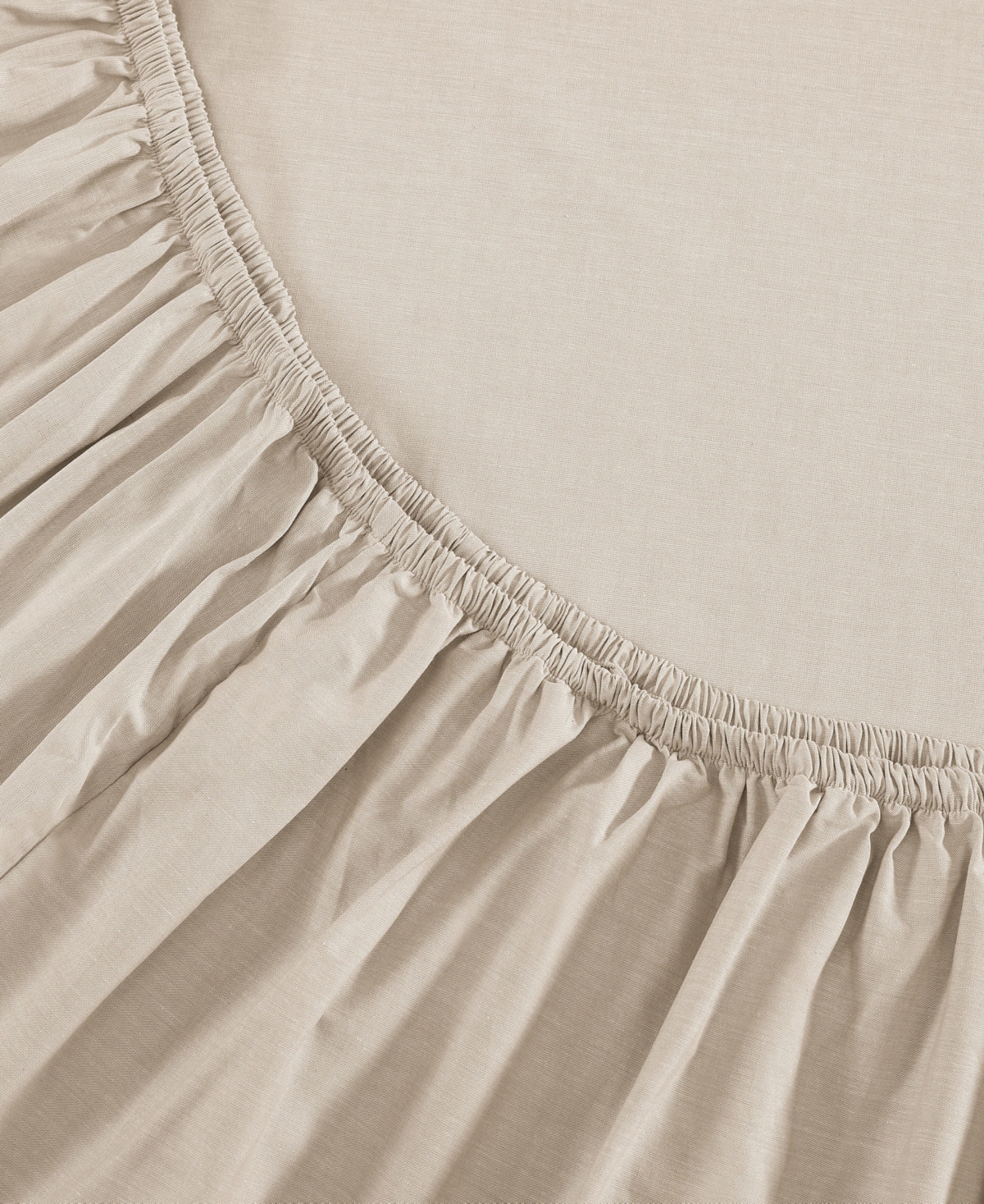 Tommy Hilfiger Solid 144-thread Count Cotton Chambray Washed 3-pc. Sheet Set, Twin In Khaki