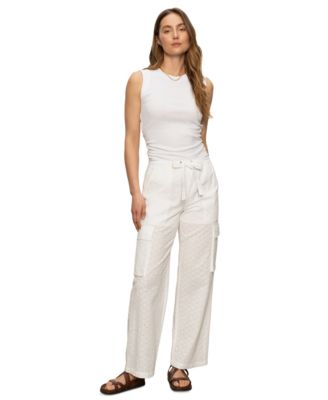 Sanctuary - Women's Ribbed Ruched Sleeveless Tank
