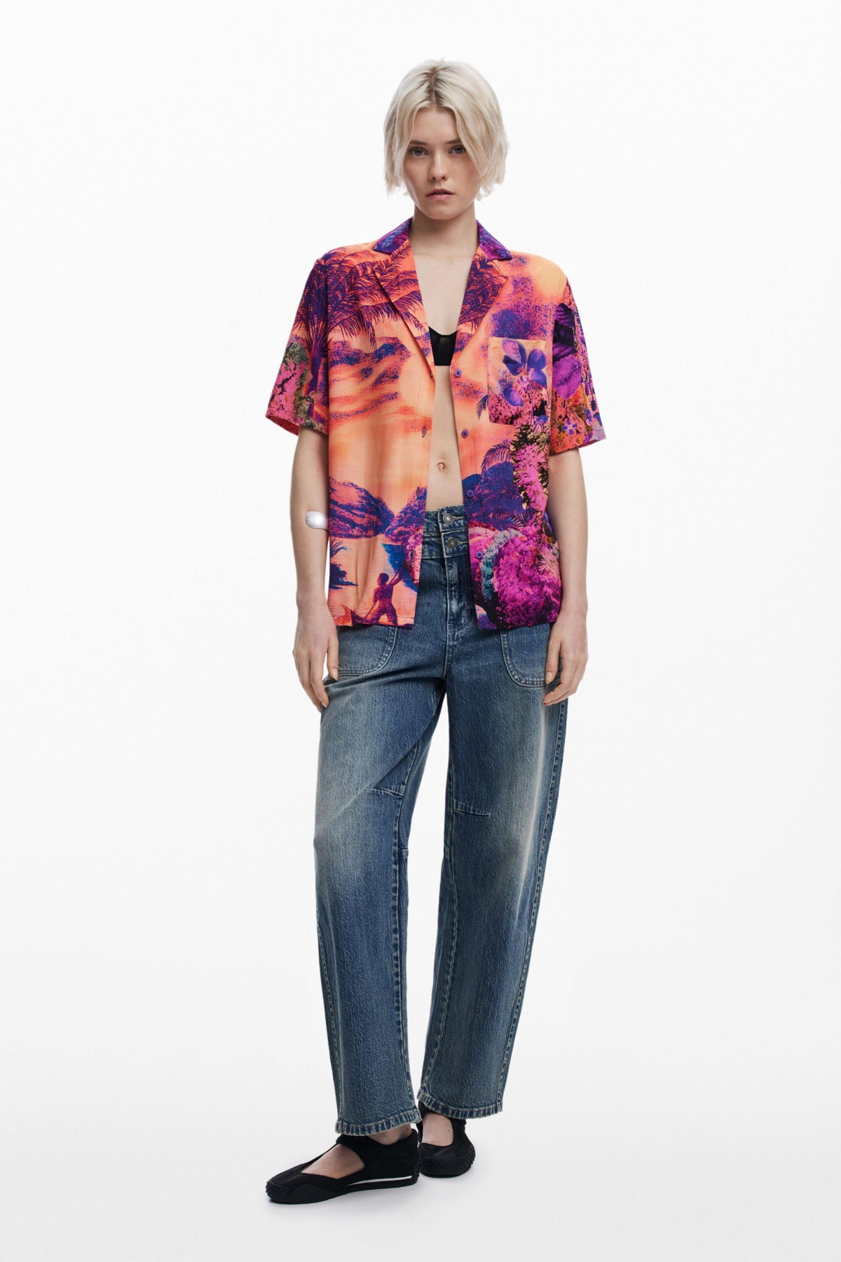 Women's Shirt designed by Mr. Christian Lacroix - Dark pink