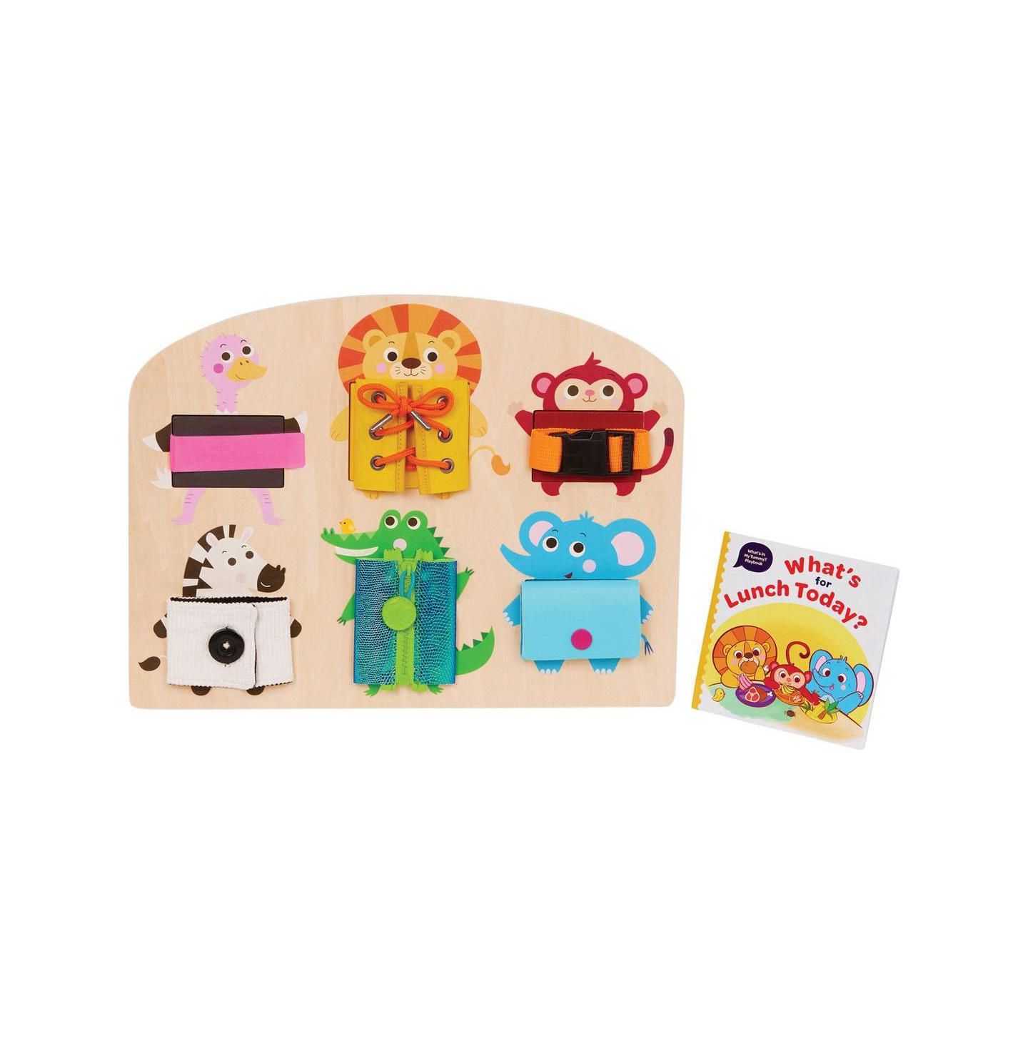 Детская игрушка Battat What's in My Tummy Fine Motor Skills Activity Board, Ages 3+, цвет: Разноцветный — фото 5