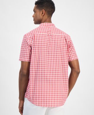 Men's Woven Gingham Shirt, Exclusively at Macy's