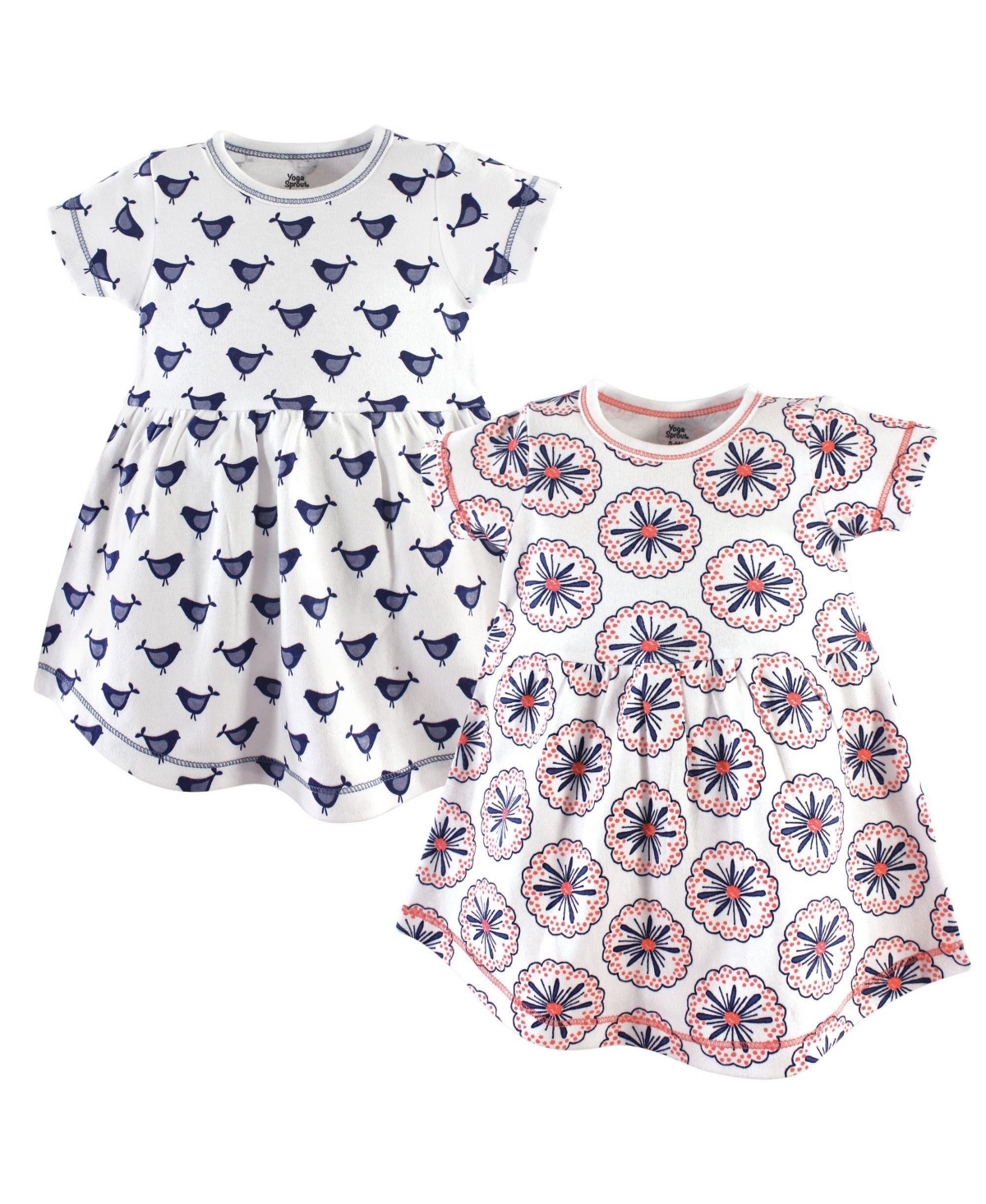 Yoga Sprout Baby Girls Soft Cotton Gowns - Bloom