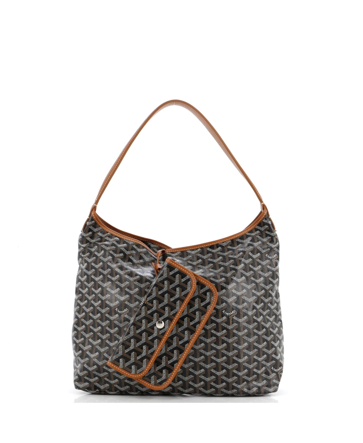 Pre-Owned Goyard Boheme Hobo Coated Canvas