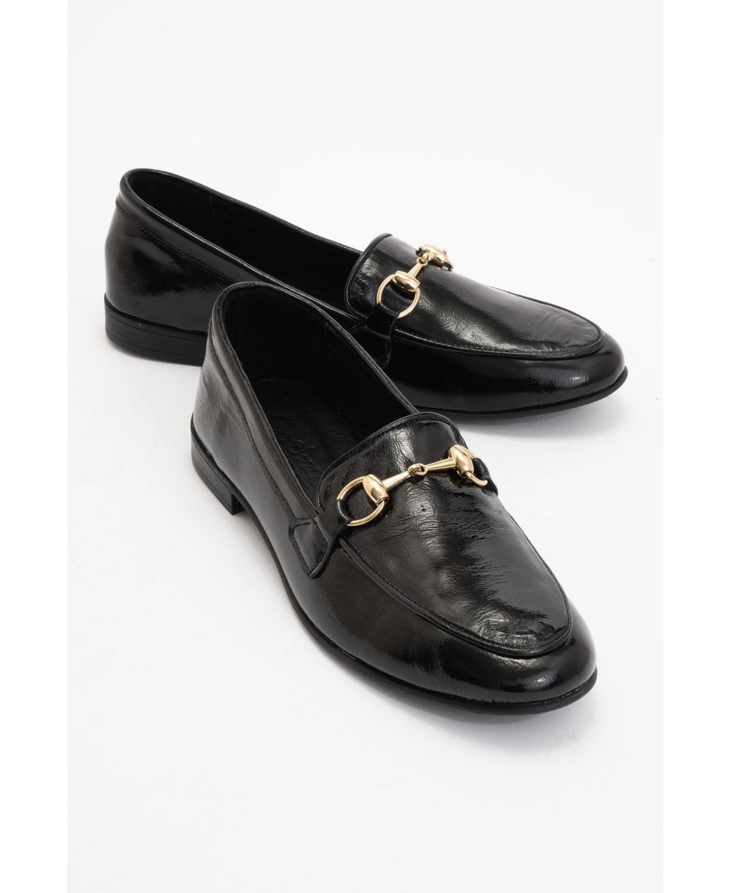Женские туфли Forever & Always Shoes Rory Leather Bit, цвет: Чёрная лаковая кожа — фото 1