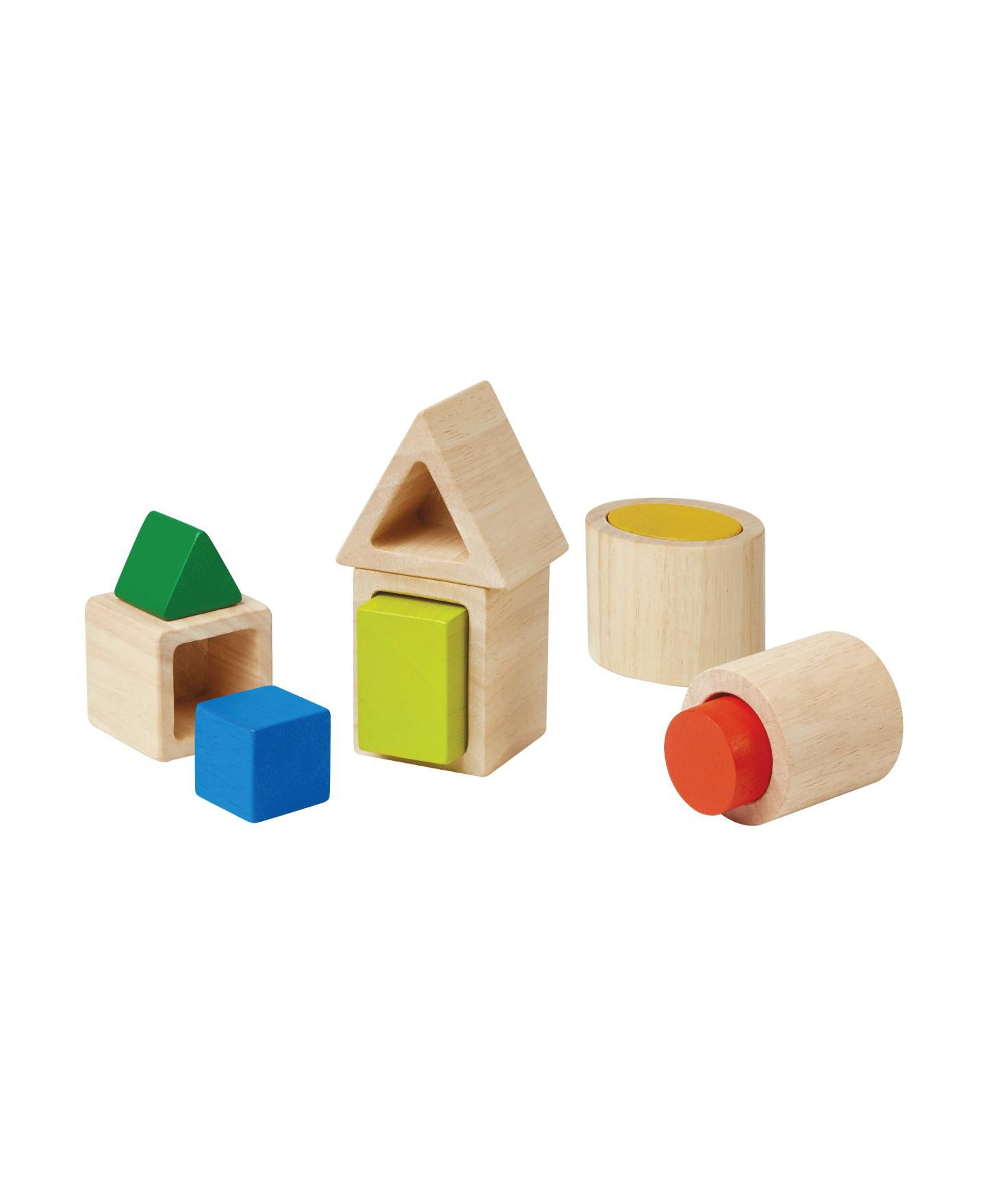 Детские игрушки PlanToys Geo Matching Blocks — фото 1